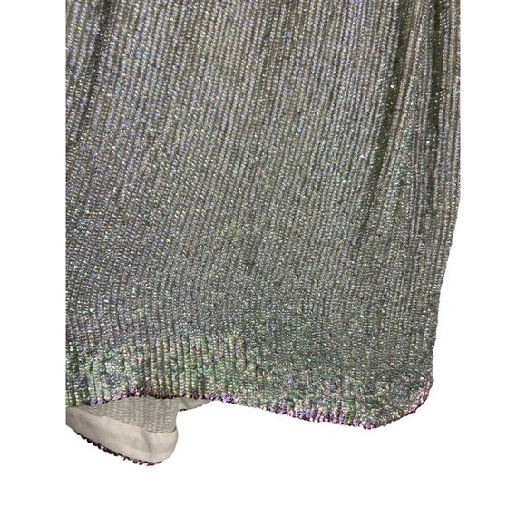**NWT (flaw) Retrofete Denisa Sequin V-Neck Sleeveless Cocktail Dress-sz Medium - Picture 13 of 16